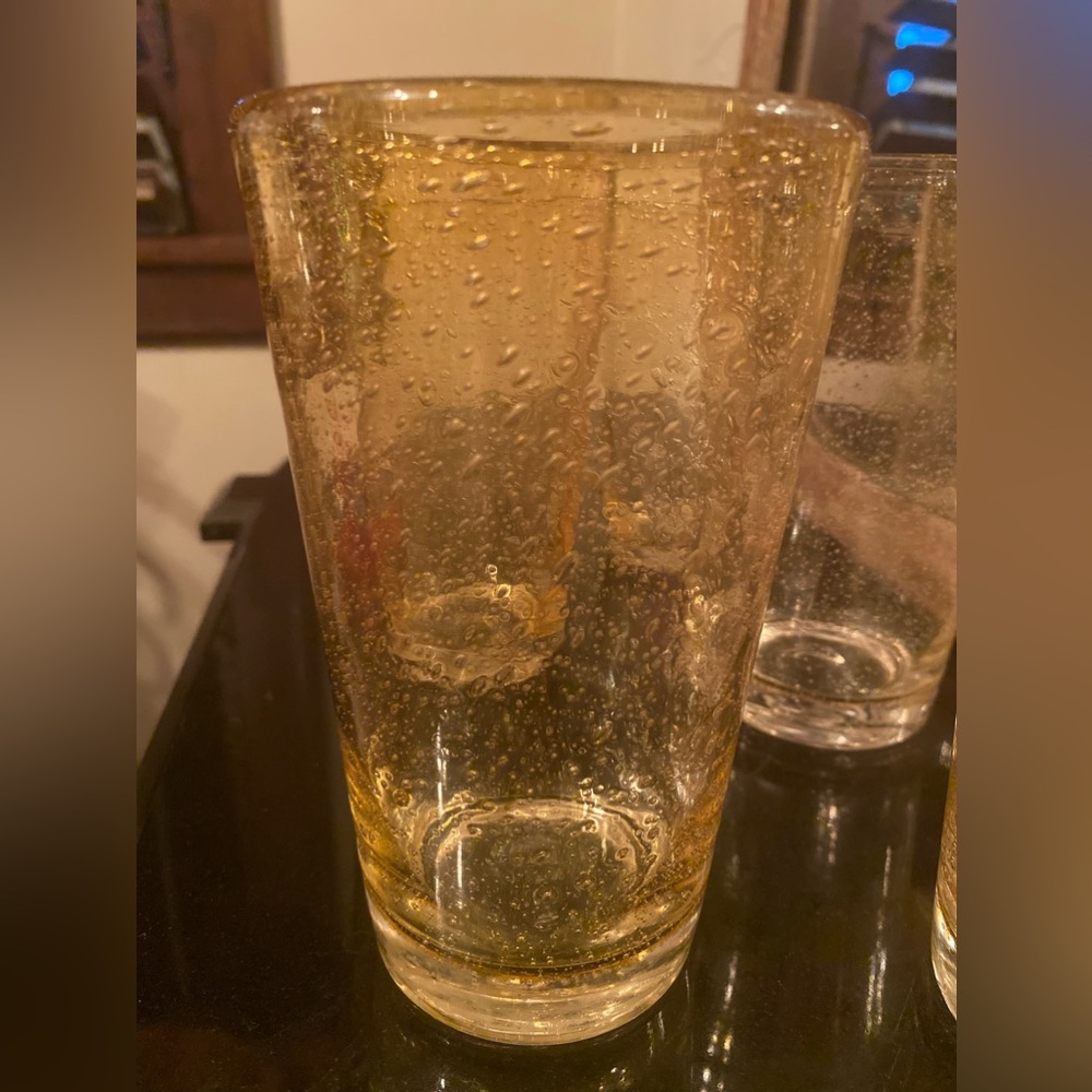 Amber bubble glass (5)